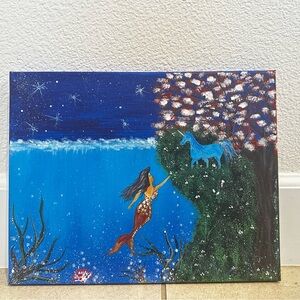 Unicorn and mermaid custom painting